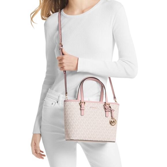 Michael Kors Zip Top Tote Bag Extra Small and Smartphone Wallet Set - Picture 5 of 8